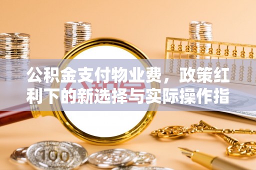 曲水公积金支付物业费，政策红利下的新选择与实际操作指南